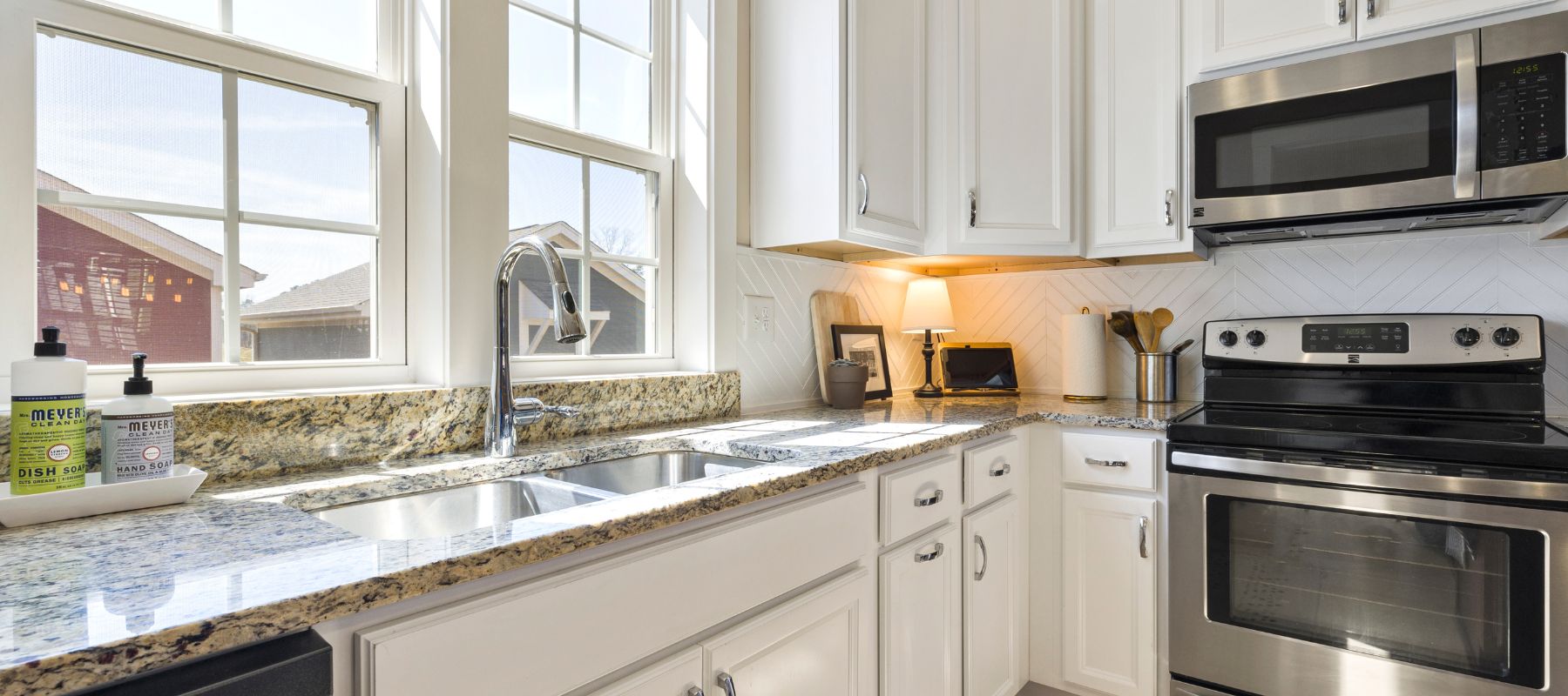 well-lit kitchen