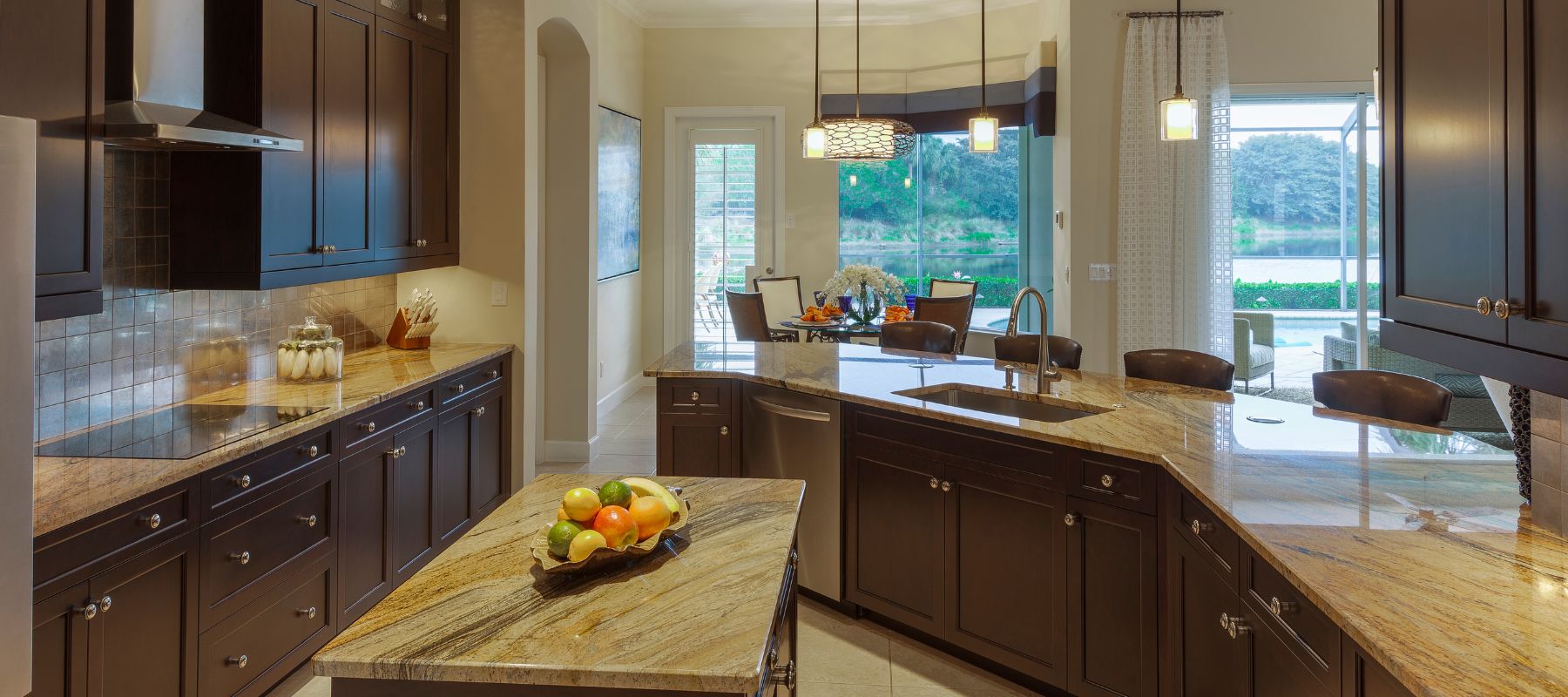 beautiful granite countertop kitchen